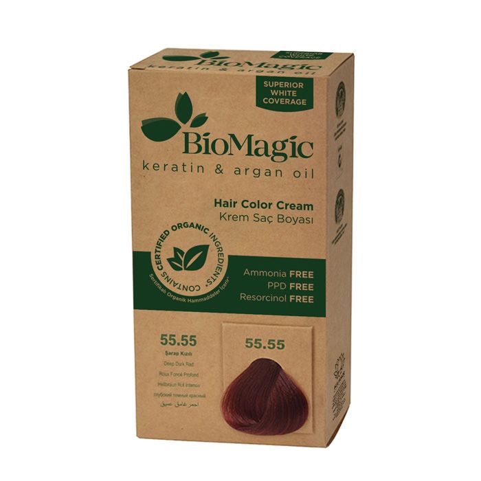 BioMagic Hair Color - 55.55 Deep Dark Red