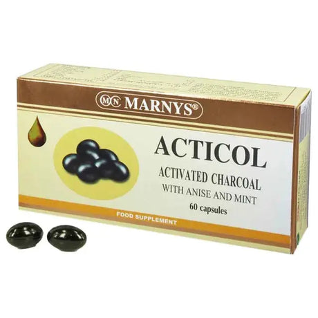Marnys - Acticol Activated Charcoal Capsules - 60's marnys