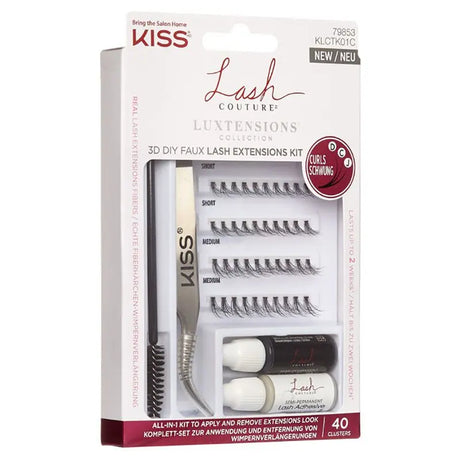 Kiss - 3D Synthetic Eyelash Extensions Kit KISS