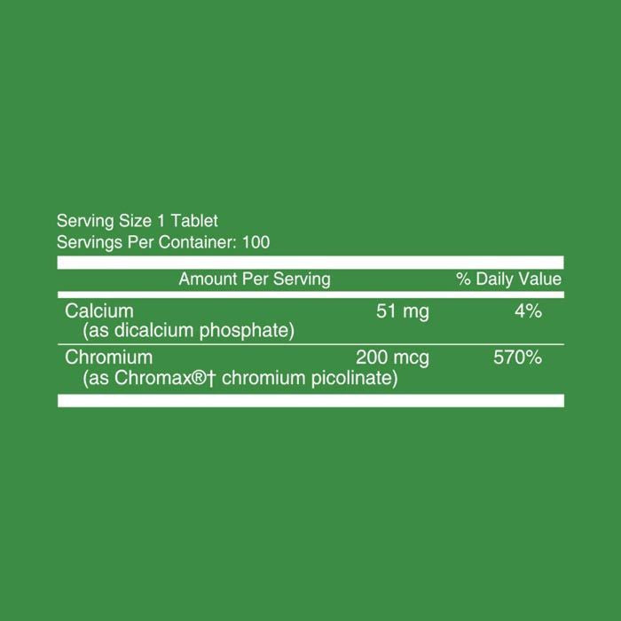 Nutritionl Chromium Picolinate 200 Mcg Tablets 100's