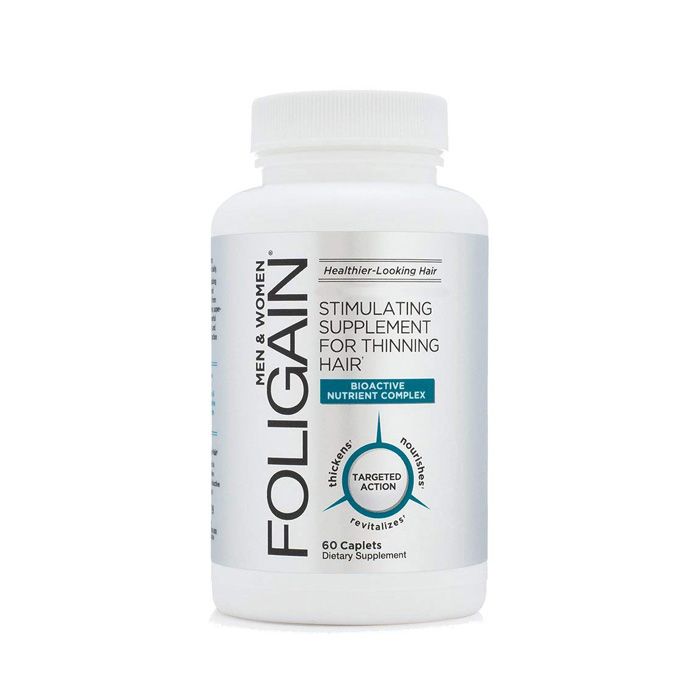 Foligain Stimulating Supplement For Thinning Hair Men & Women - 60 Capsules