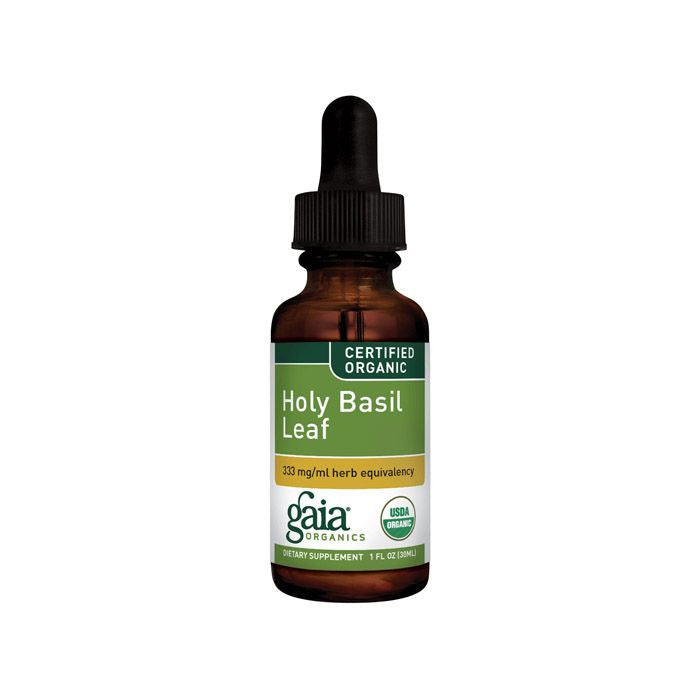 Gaia Herbs Organic Holy Basil Leaf 1 Oz - 30ml
