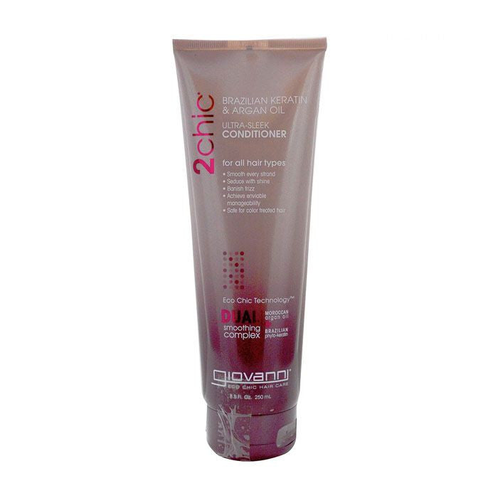 Giovanni 2Chic Keratin & Argan Ultra Sleek Conditioner - 250ml