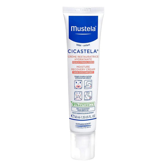 Mustela Baby Cicastela Moisture Recovery Cream For Skin Discomfort 40ml Mustela