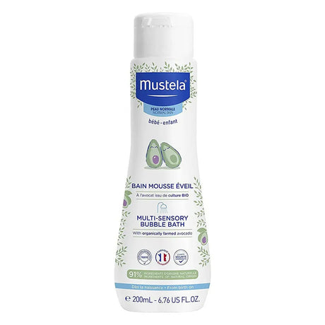 Mustela Baby Multi-Sensory Bubble Bath, Tear-Free 200ml Mustela