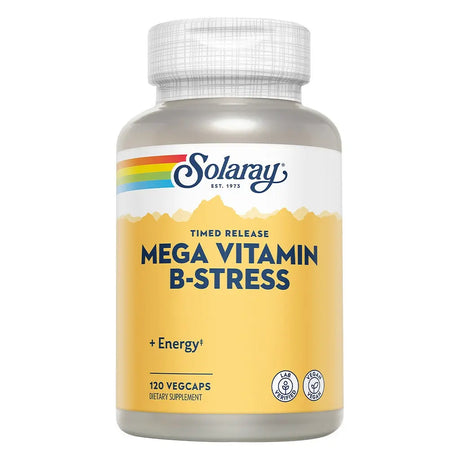 Solaray Mega Vitamin B-Stress Veg Capsules 120’s  Solaray