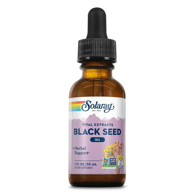 Solaray Cold Pressed Black Seed 7% Thymoquinone Oil 30ml Solaray