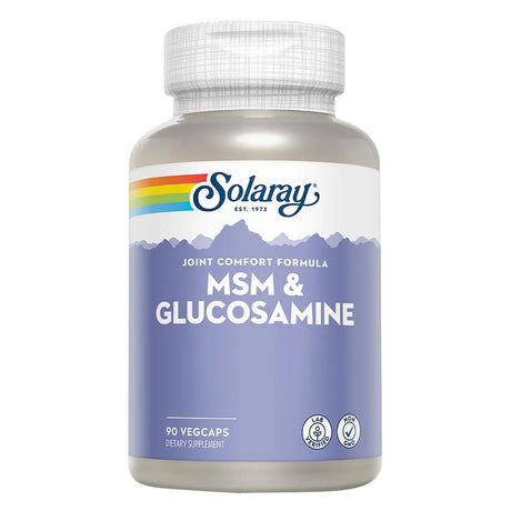 Solaray MSM & Glucosamine Veg Capsules For Joint Comfort & Joint Health 90's Solaray