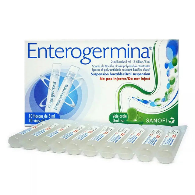 Enterogermina 2 Billion/5 mL Suspension Oral Vials 10's Enterogermina