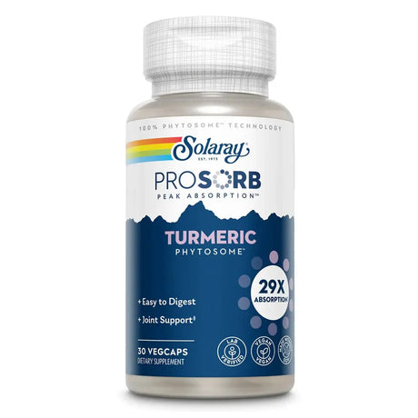 Solaray Prosorb Turmeric Curcumin Phytosome™ Vegcaps For Joint Support, Pack of 30's Solaray