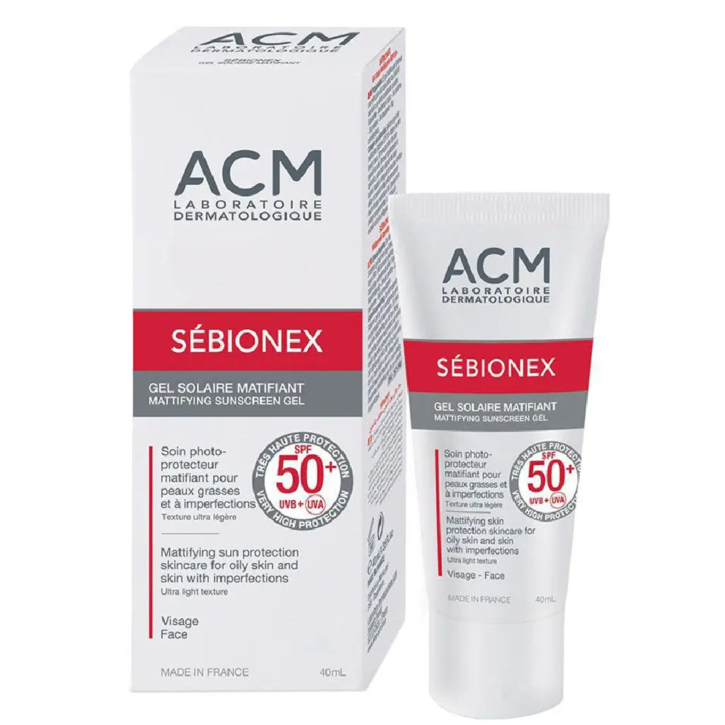 ACM Sebionex SPF50+ Mattifying Sunscreen Gel 40ml ACM