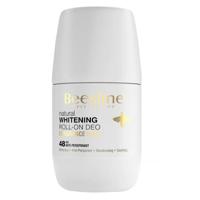 Beesline® Apitherapy Whitening Deodorant Roll-On Fragrance Free 50 mL Beesline