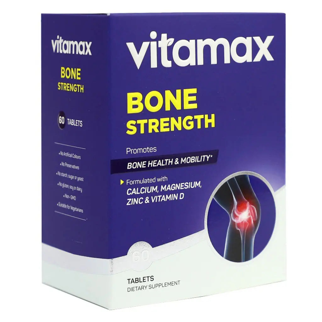 Vitamax Bone Strength Tablets For Bone Health & Mobility, Pack of 60's Vitamax