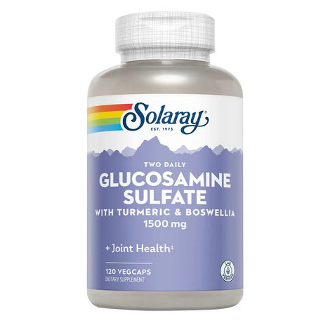 Solaray® Glucosamine Sulfate 1500 mg with Turmeric & Boswellia Veg Capsules 120's Solaray