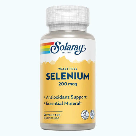 Solaray Selenium 200 mcg VegCapsules For Immune Support & Thyroid Function 90’s Solaray