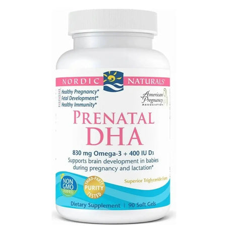 Nordic Naturals Prenatal DHA Omega 3 with Vit D3 Softgel 90's Nordic Naturals