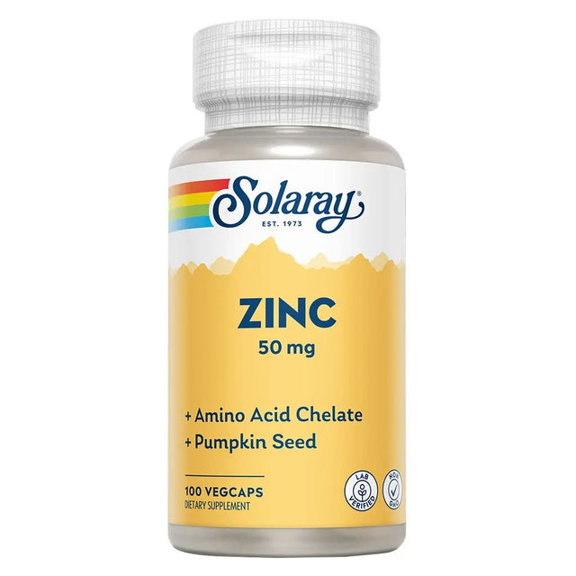 Solaray Zinc 50 mg Veg Capsules 100's Solaray