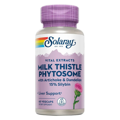 Solaray Milk Thistle Phytosome With Artichoke & Dandelion VegCapsules For Liver Support 60’s Solaray