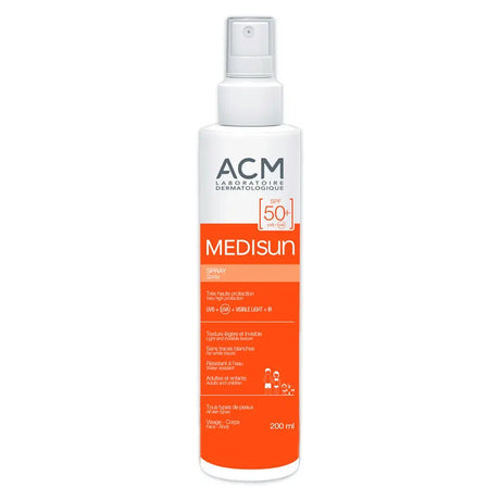 ACM Medisun SPF50+ Sun Protection Spray With IR & Visible Light Protection For Adults & Children 200ml ACM