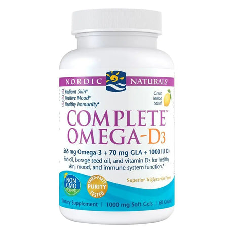 Nordic Naturals Complete Omega D3 Softgels 60's Nordic Naturals
