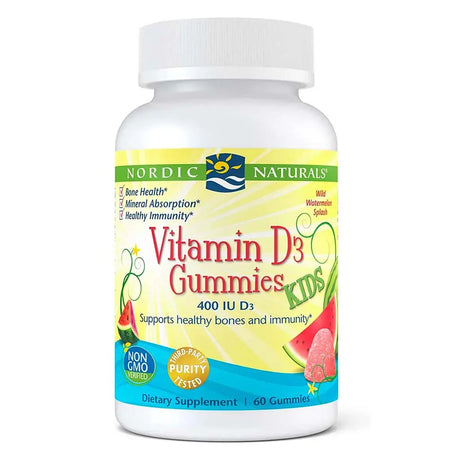 Nordic Naturals Kids Vitamin D3 400 IU Gummies 60's Nordic Naturals