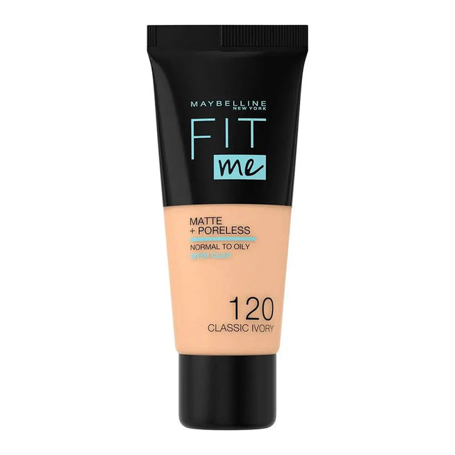 Maybelline Fit Me Matte + Poreless Foundation 120 Classic Ivory 30 mL Maybelline