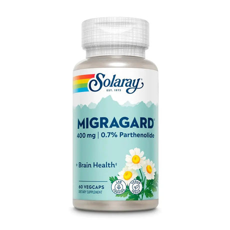 Solaray Migragard 400mg Vegetarian Capsules For Brain Health, Pack of 60's Solaray