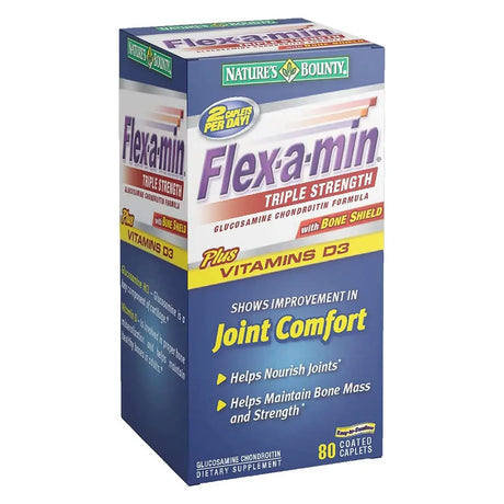 Nature's Bounty Flex-a-Min Triple Strength Caplets 80's Nature's Bounty