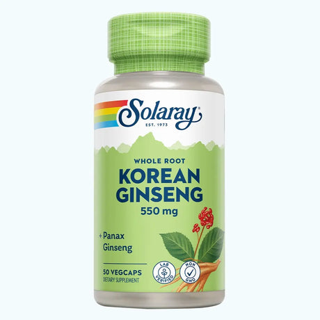 Solaray Korean Ginseng 550 mg VegCaps 50's Solaray