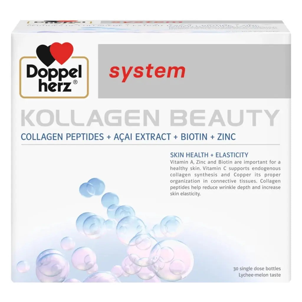 Doppelherz System Kollagen Beauty Supplement, Single Dose Drinkable Vial, Pack of 30's Doppelherz