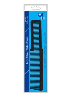 Or Bleu Large Clipper Styling Comb Black HB-252 Or Bleu