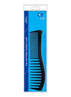 Or Bleu Fine And Wide-Toothed Comb Black HB-253 Or Bleu