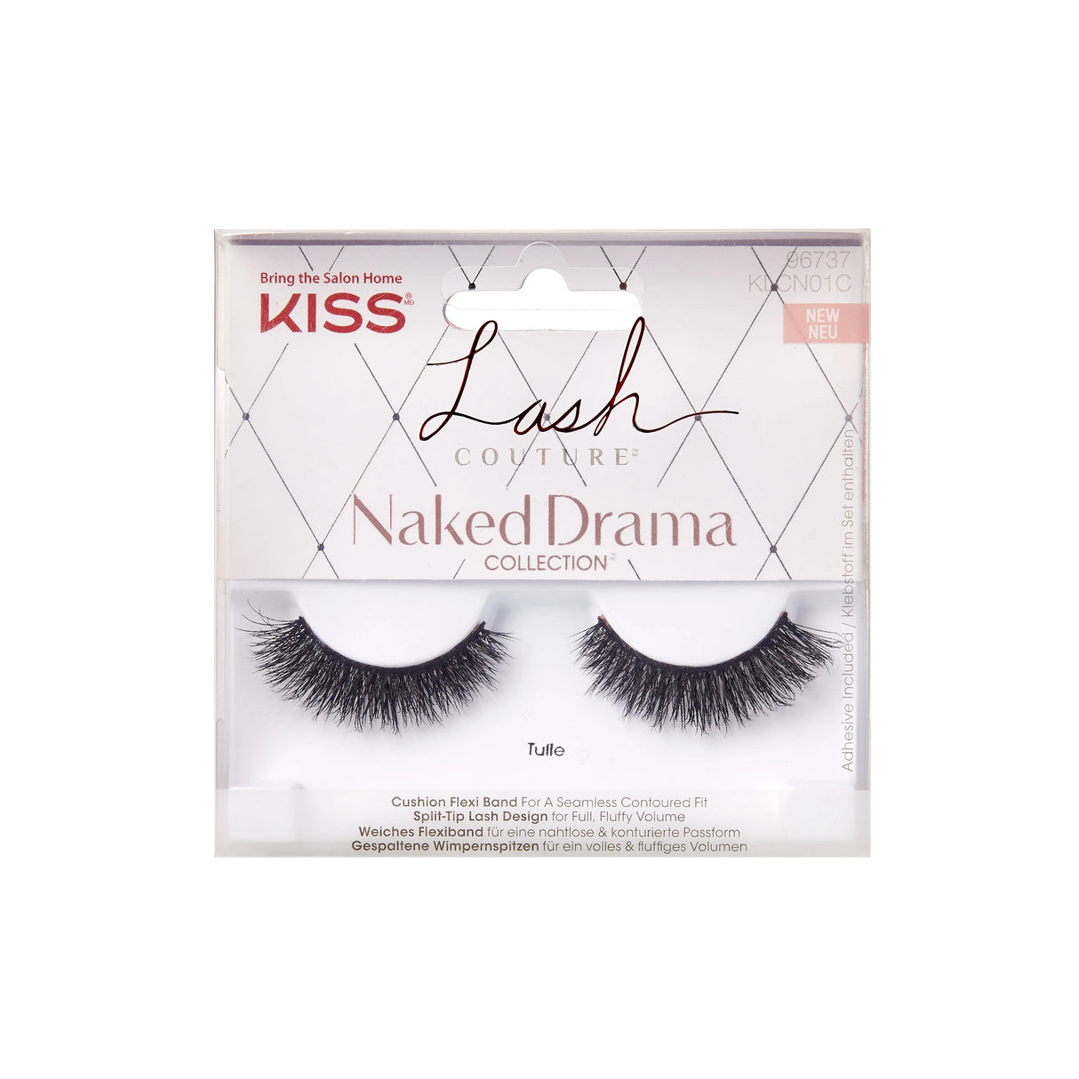 Kiss Lash Couture Naked Drama Lashes Tulle Klcn01c KISS