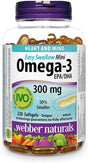 Webber Naturals Mini Omega 3 180 Softgels Webber Naturals