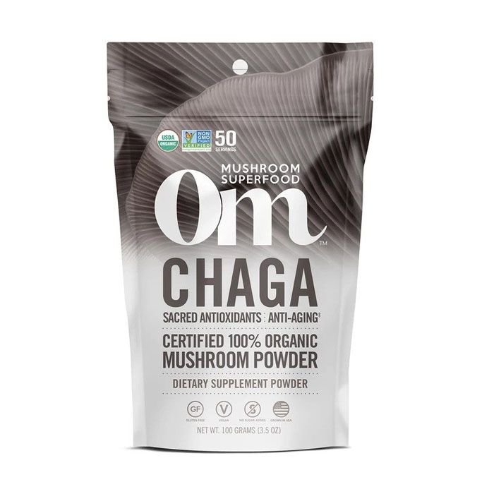 Om Chaga Organic Mushroom Powder 100g