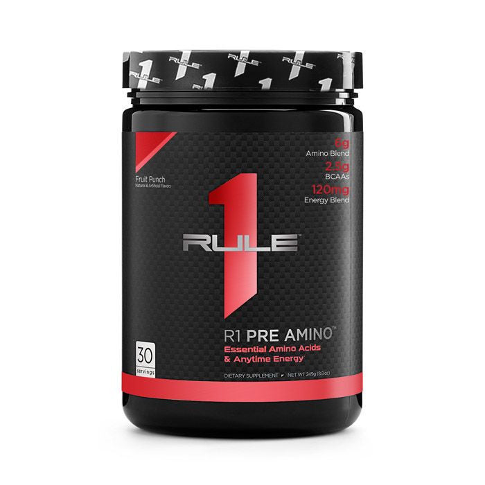 RULE 1 Pre Amino Fruit Punch - 30 Servings