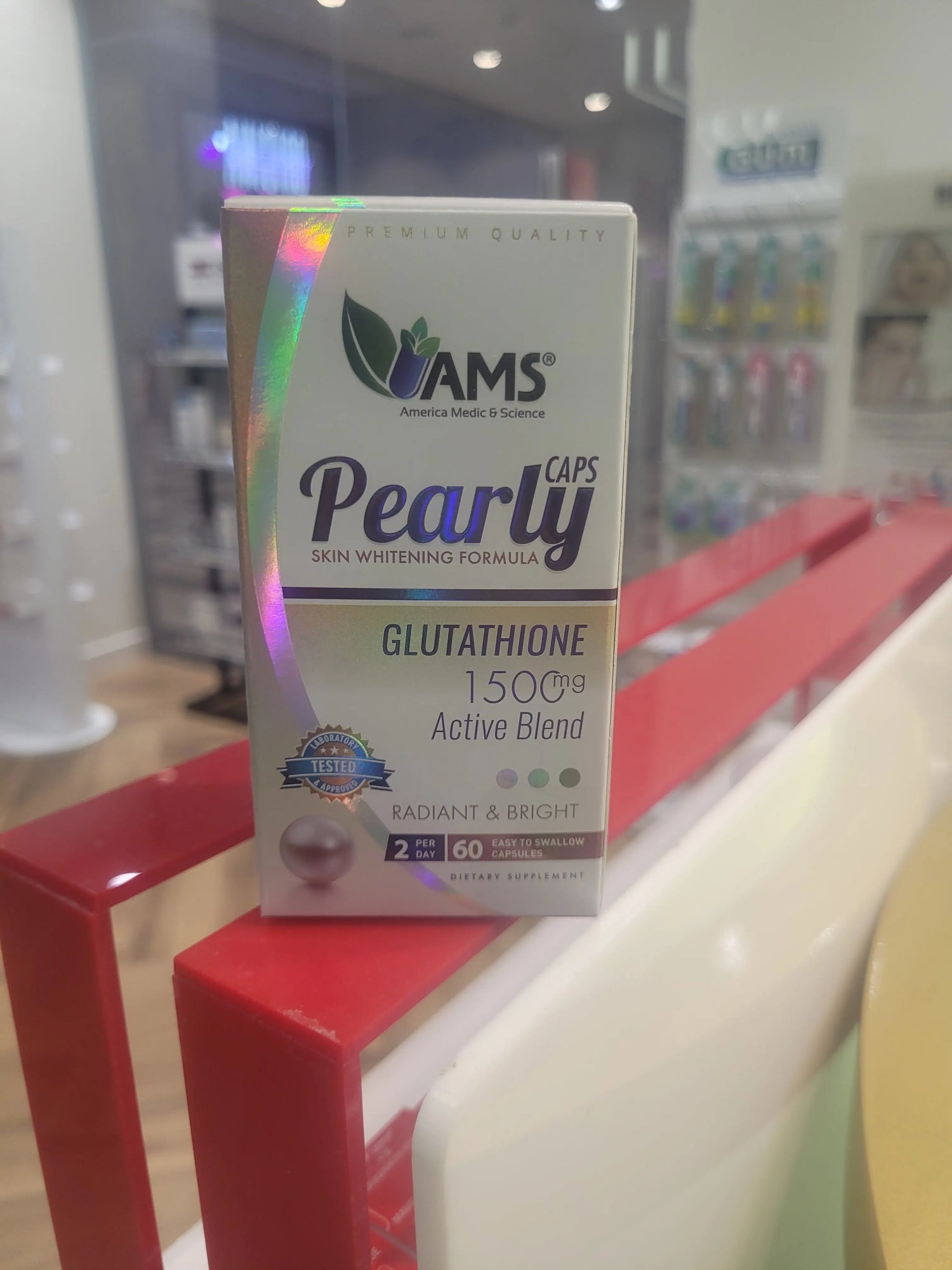 AMS Pearly Skin Glutathione Supplement 60 Capsules AMS