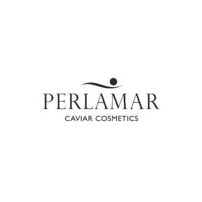 Perlamar caviar cosmetics logo featuring elegant design and brand name for luxury skincare.