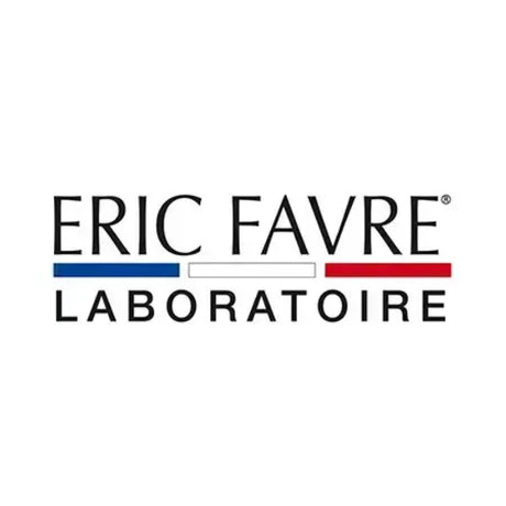 Eric Favre Laboratoire logo with blue, white, and red accents representing French origin and quality.