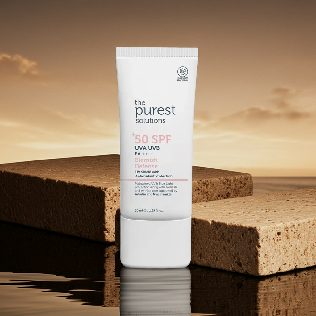 The Purest Solutions Blemish Defense Sunscreen With SPF 50+ & PA++++ 50ml The Purest Solutions