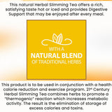 21st Century Herbal Slimming Tea Bag, Honey Lemon, Pack of 24's