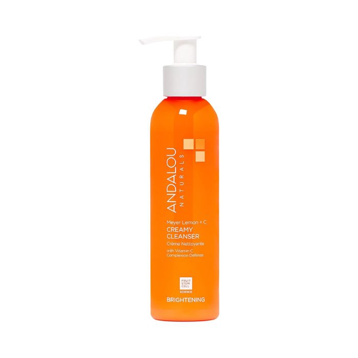 Andalou Naturals Brightening Meyer Lemon + C Creamy Cleanser, Illuminating Face Wash - 178ml