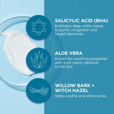 Andalou Naturals Clear Skin Beta Hydroxy Complex Recovery Cream Argan Stem Cell Moisturizer - 50ml