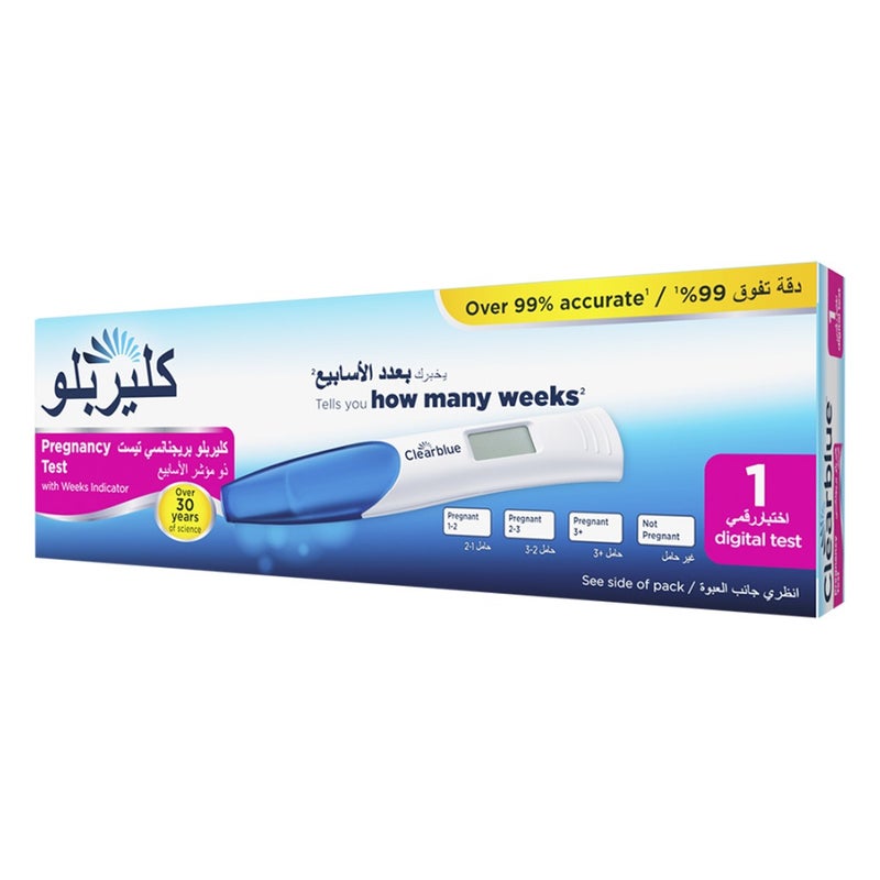 Clear Blue Digital Pregnancy Test Kit With Conception Indicator