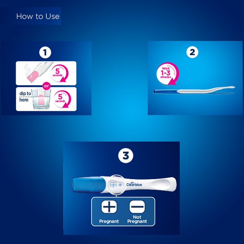 Clear Blue Plus Rapid Detection Pregnancy Tests Kit, Pack of 2's