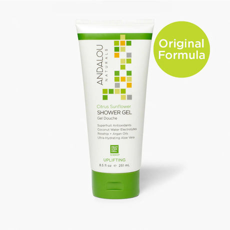 Andalou Naturals Citrus Verbena Uplifting Shower Gel, Energizing, - 251 ml