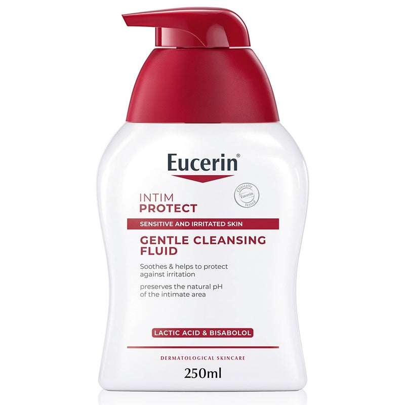 Eucerin Intim-Protect Gentle Intimate Area Cleansing Fluid For Sensitive & Irritated Skin 250ml