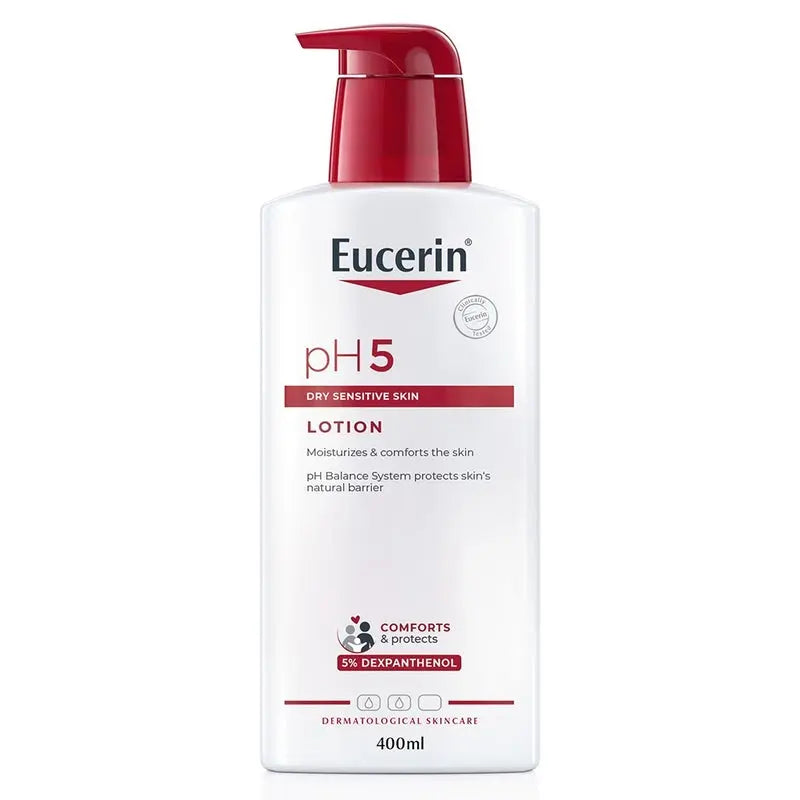 Eucerin pH5 Skin Protection Moisturizing Body Lotion For Allergy-prone, Dry & Sensitive Skin 400ml Eucerin