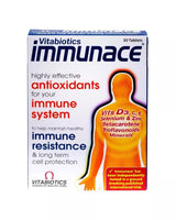 Vitabiotics Immunace Tablets With Antioxidants, Vitamins & Minerals For Healthy Immune System, Pack of 30's