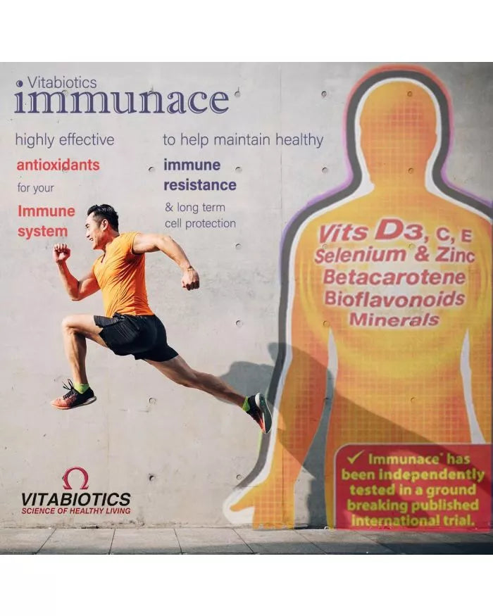 أقراص المناعة من فيتابيوتيكس مع مضادات الأكسدة والفيتامينات والمعادن لجهاز المناعة الصحي، عبوة من 30 قرصًا